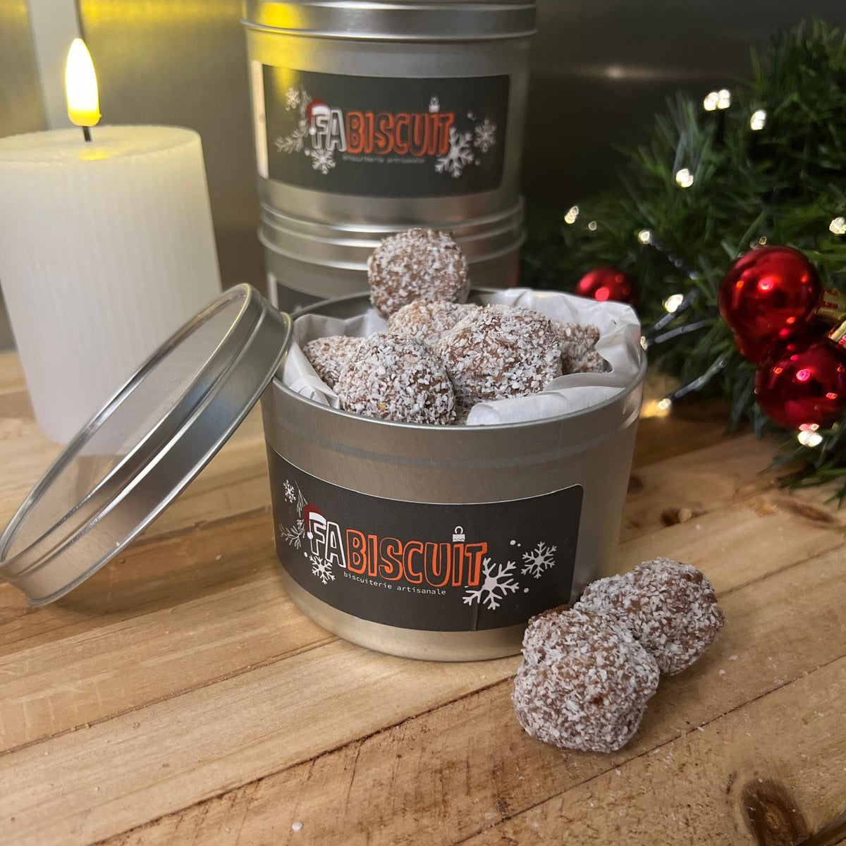 Ballotin truffes chocolat au lait / noix de coco