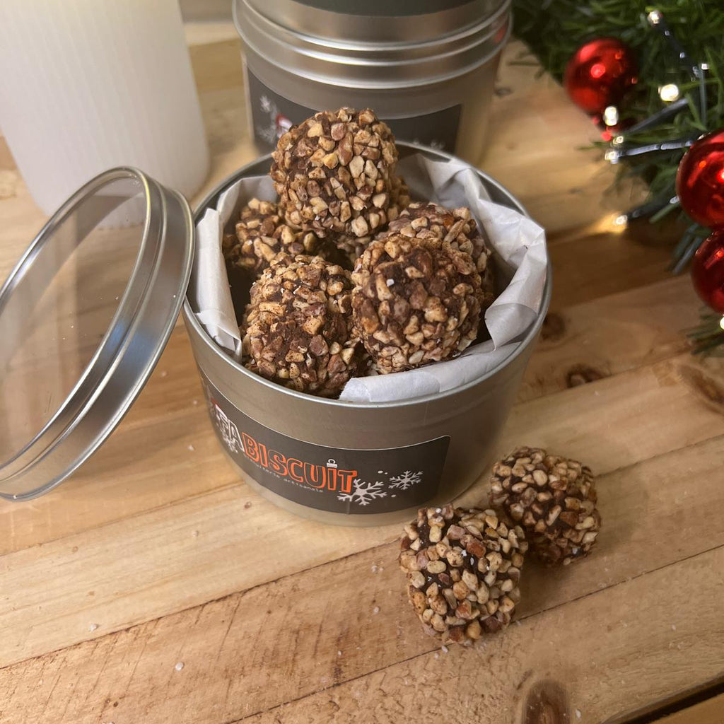 Ballotin truffes chocolat noir / amandes torréfiées