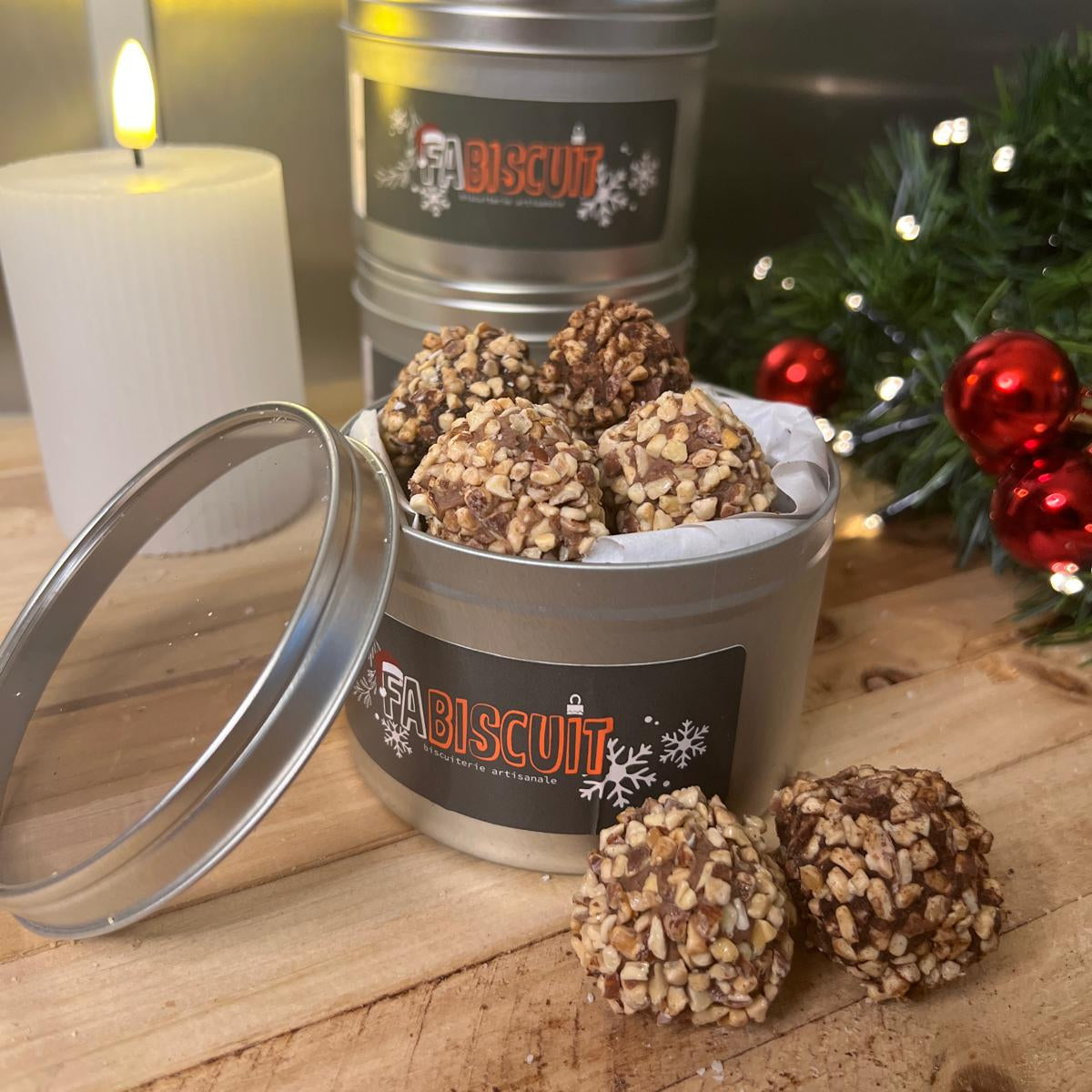 Ballotin truffes chocolat au lait / amandes torréfiées