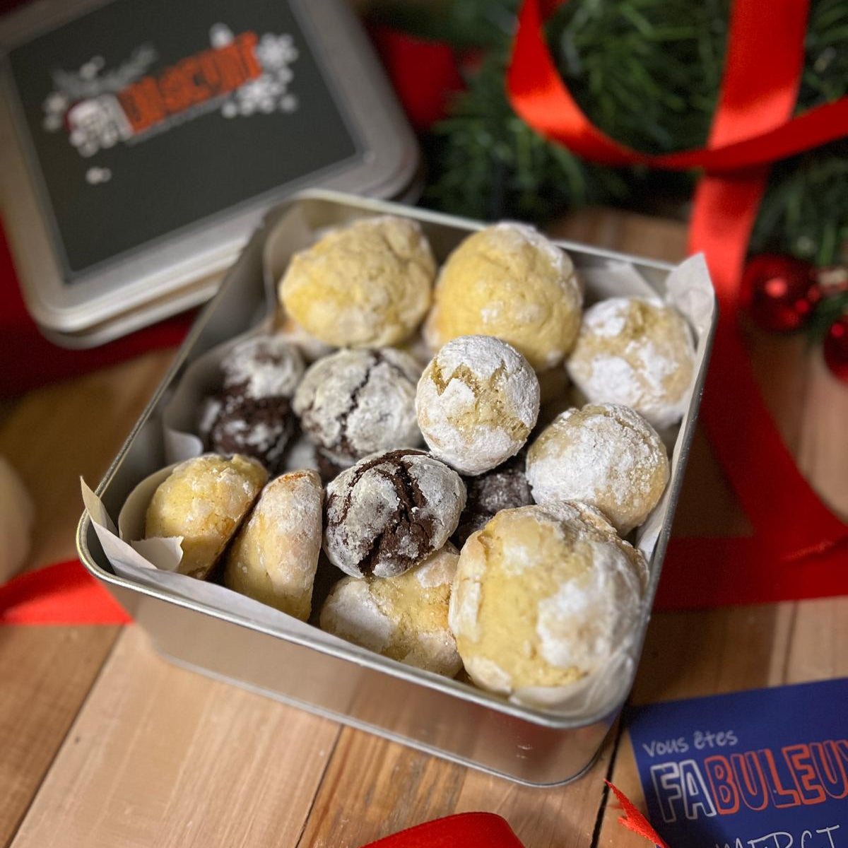 Coffret 100% craquelés  – Orange, Citron, Chocolat & Coco